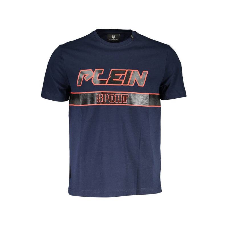 Plein Sport Blauw Katoenen Heren T-Shirt