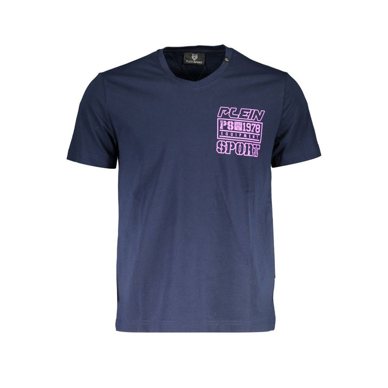 Plein Sport Blauw Katoenen Heren T-Shirt