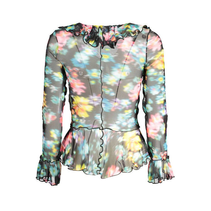 Desigual Black and Multicolor Long-Sleeved T-Shirt