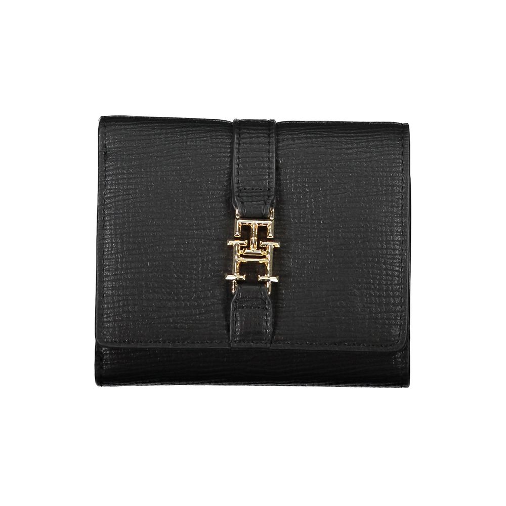 Portefeuille Femme Tommy Hilfiger Noir en Polyéthylène - Élégant et Pratique