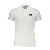 Polo homme en coton blanc Cavalli Class