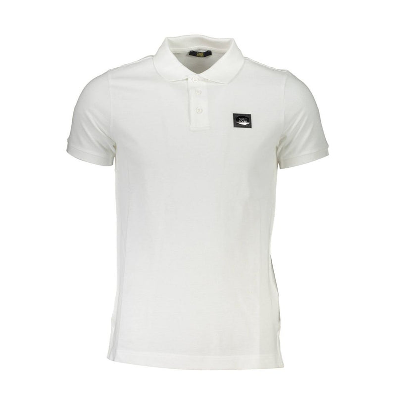 Polo homme en coton blanc Cavalli Class