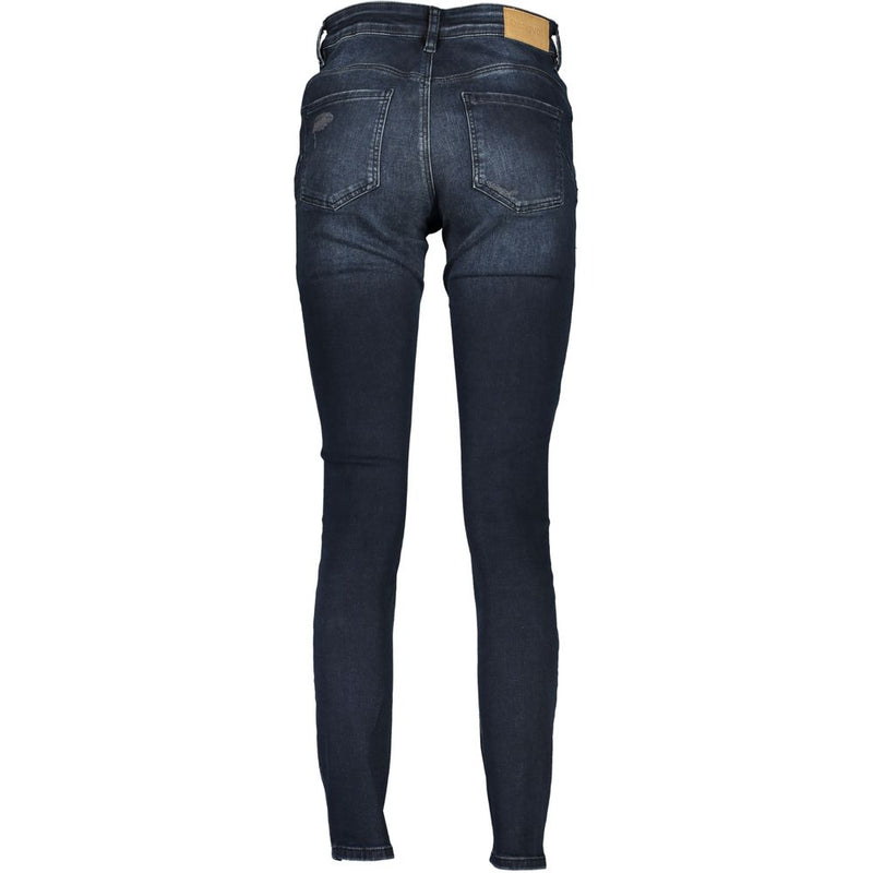 Desigual Blue Cotton Slim Fit Women's Jeans