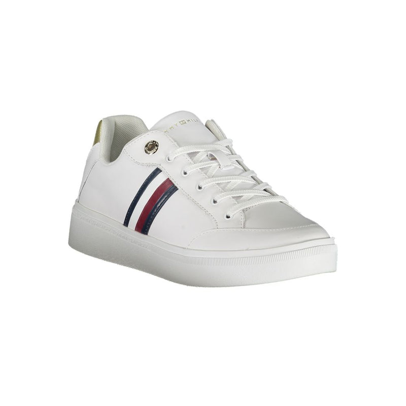 Tommy Hilfiger Sneakers Femme Cuir Blanc - Élégantes et Confortables