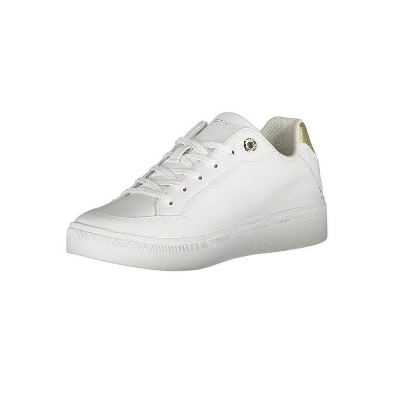 Tommy Hilfiger Sneakers Femme Cuir Blanc - Élégantes et Confortables