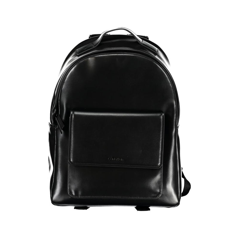Calvin Klein Elegante Zwarte Urban Rugzak met Laptopvak