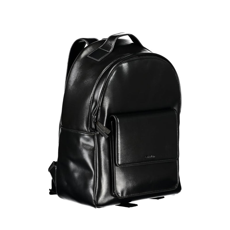 Calvin Klein Elegante Zwarte Urban Rugzak met Laptopvak