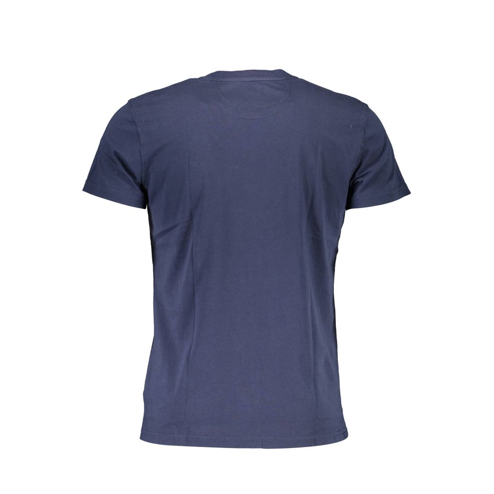 T-shirt en coton à col rond La Martina, élégant et brodé.