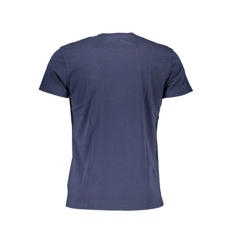 T-shirt en coton à col rond La Martina, élégant et brodé.