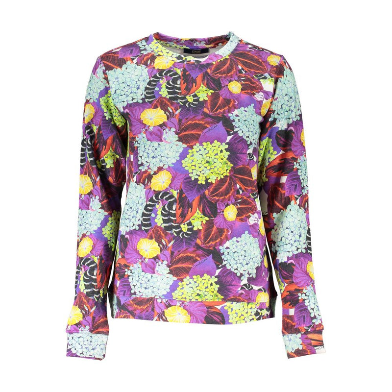 Cavalli Class Purple Cotton Women Sweater - Chic Comfort