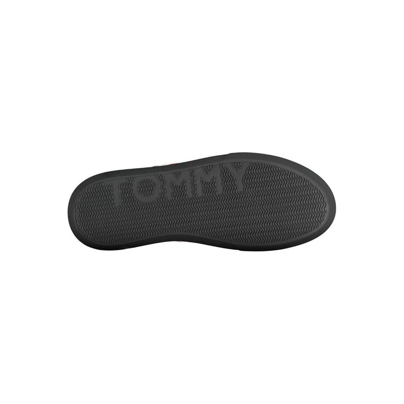Tommy Hilfiger Chic Black Sneakers avec Détails Contrastés Iconiques