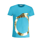 T-shirt homme en coton bleu clair de Trussardi