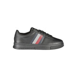 Tommy Hilfiger Black Polyester Sneaker - Stylish Sports Footwear