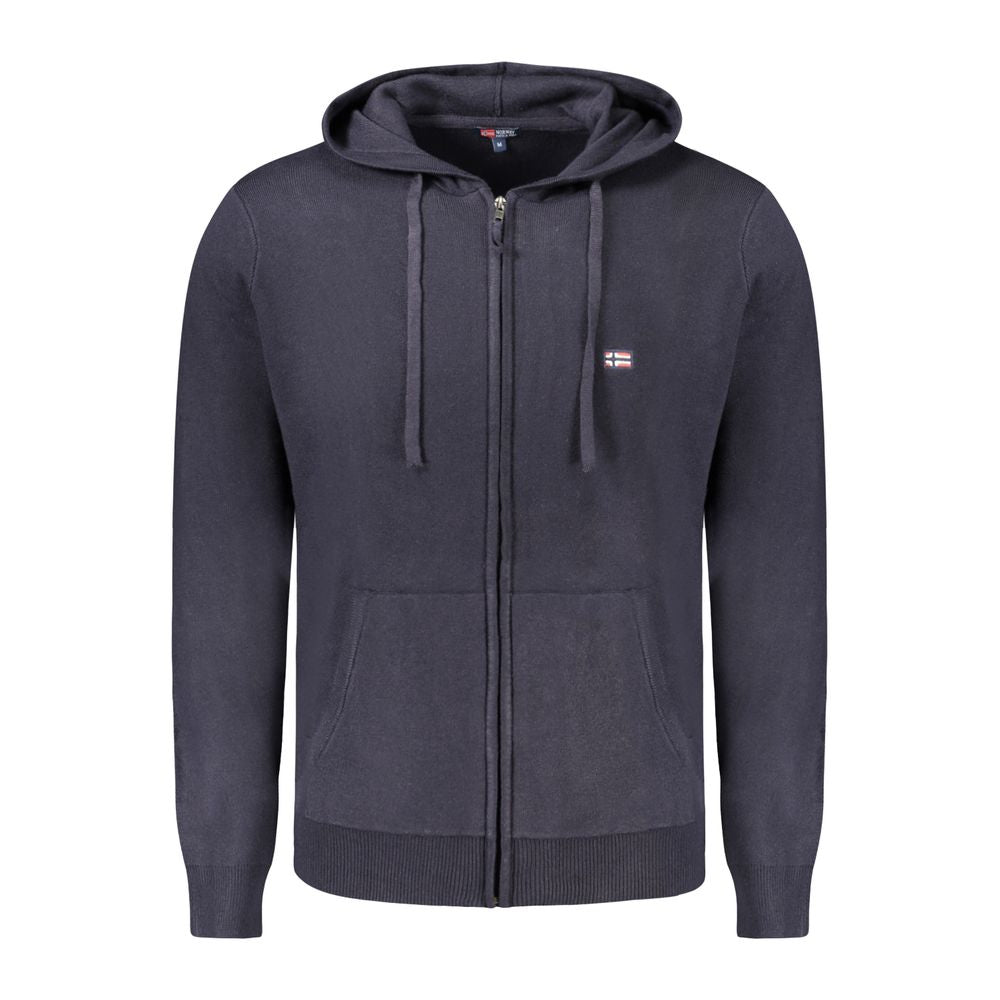 Cardigan homme en polyamide bleu, Norvège 1963