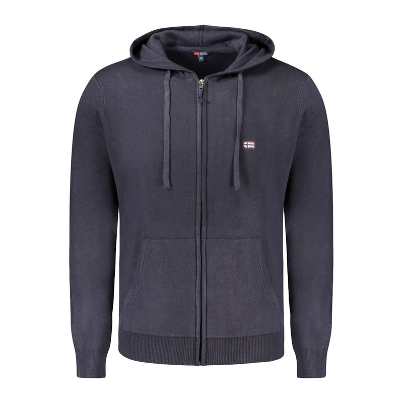 Cardigan homme en polyamide bleu, Norvège 1963