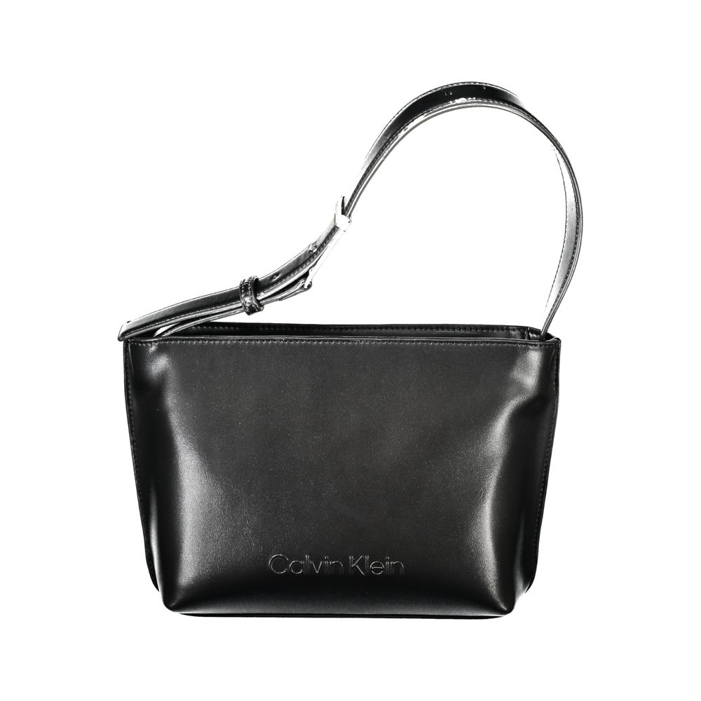 Calvin Klein Black Polyester Women Handbag - Eco-Friendly Luxury