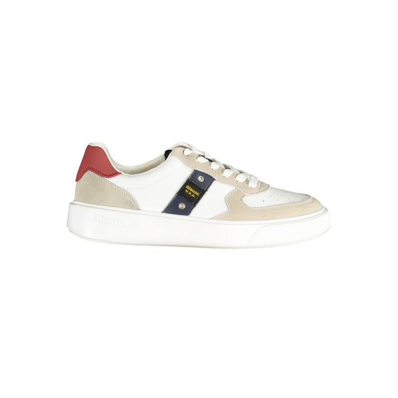 Blauer White Polyethylene Men Sneaker - Stylish Comfort