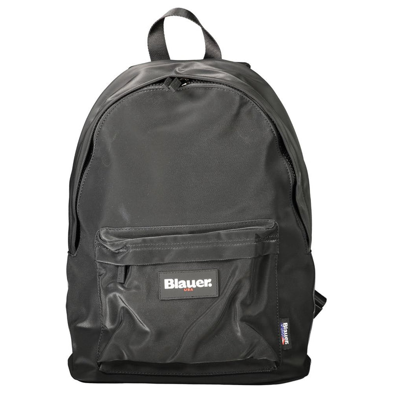 Blauer zwarte polyester herenrugzak