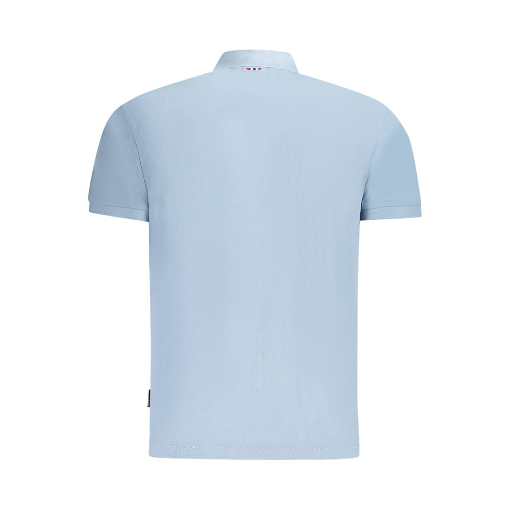 Polo homme en coton bleu clair Napapijri