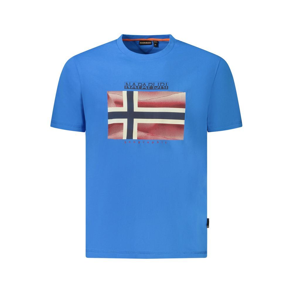 Napapijri Blauw Katoenen Heren T-Shirt