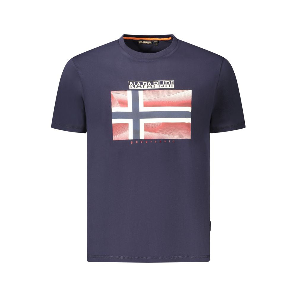 T-shirt homme en coton bleu Napapijri