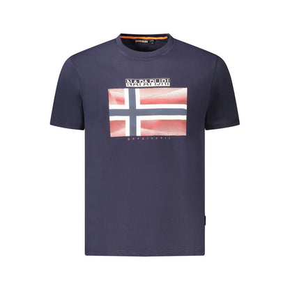 Napapijri Blauw Katoenen Heren T-Shirt