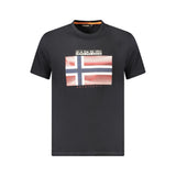 T-shirt Napapijri en coton noir pour homme