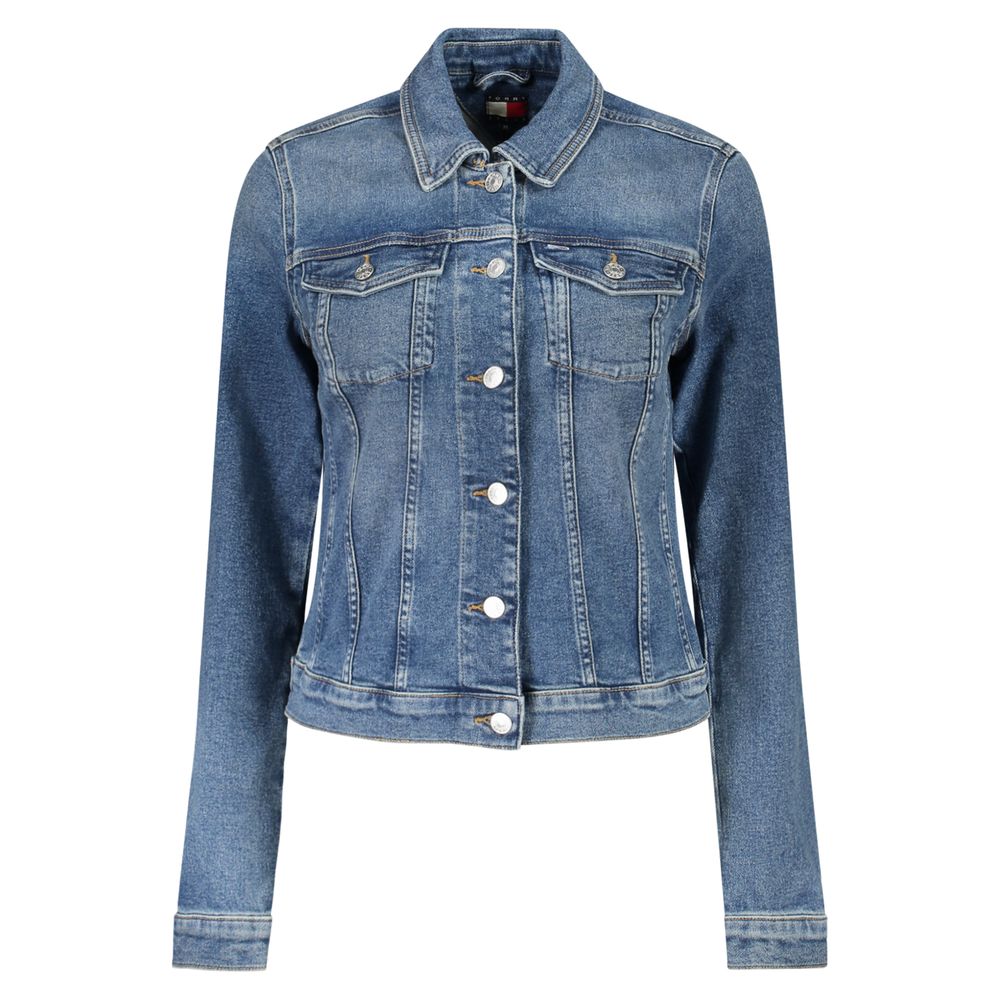 Veste Tommy Hilfiger en coton bleu pour femme