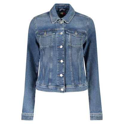 Veste Tommy Hilfiger en coton bleu pour femme