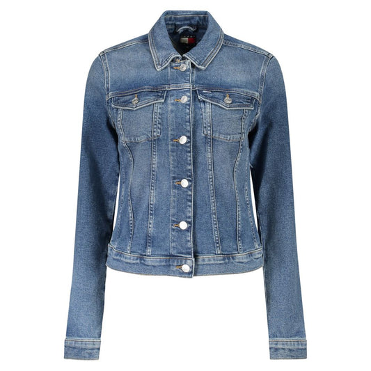 Veste Tommy Hilfiger en coton bleu pour femme