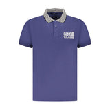 Polo homme en coton bleu Cavalli Class