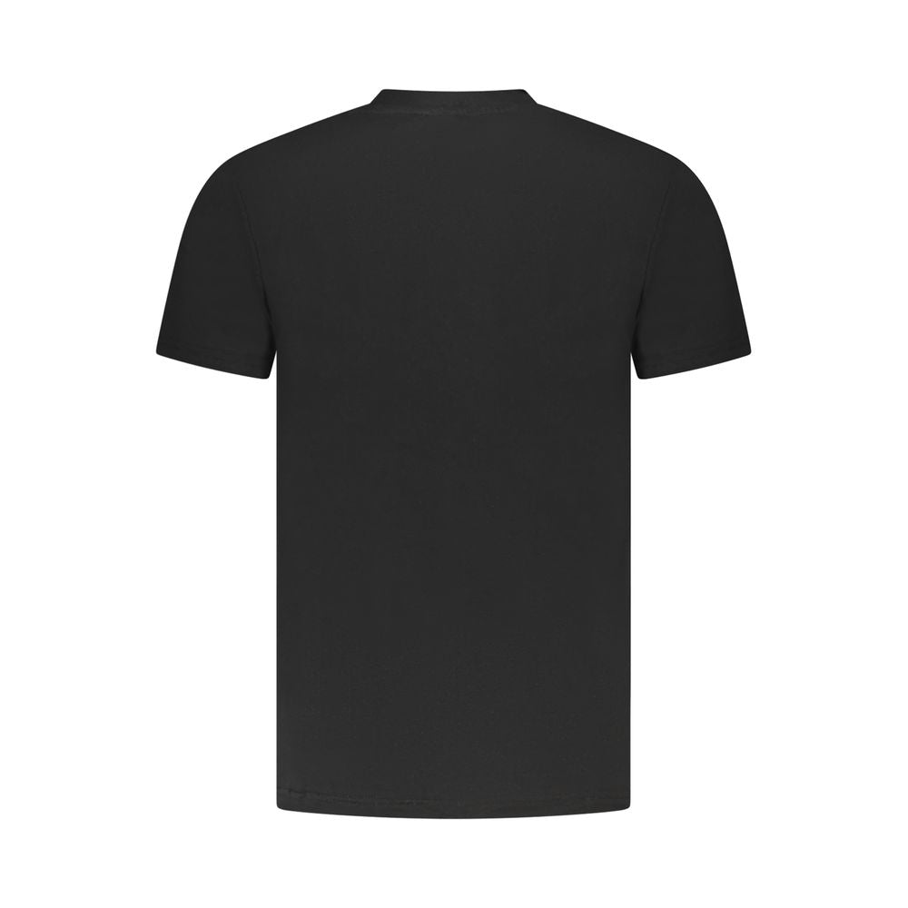 T-shirt homme en coton noir Cavalli Class