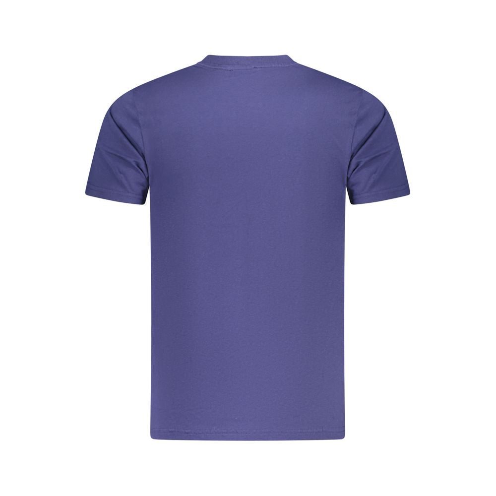 T-shirt homme en coton bleu Cavalli Class