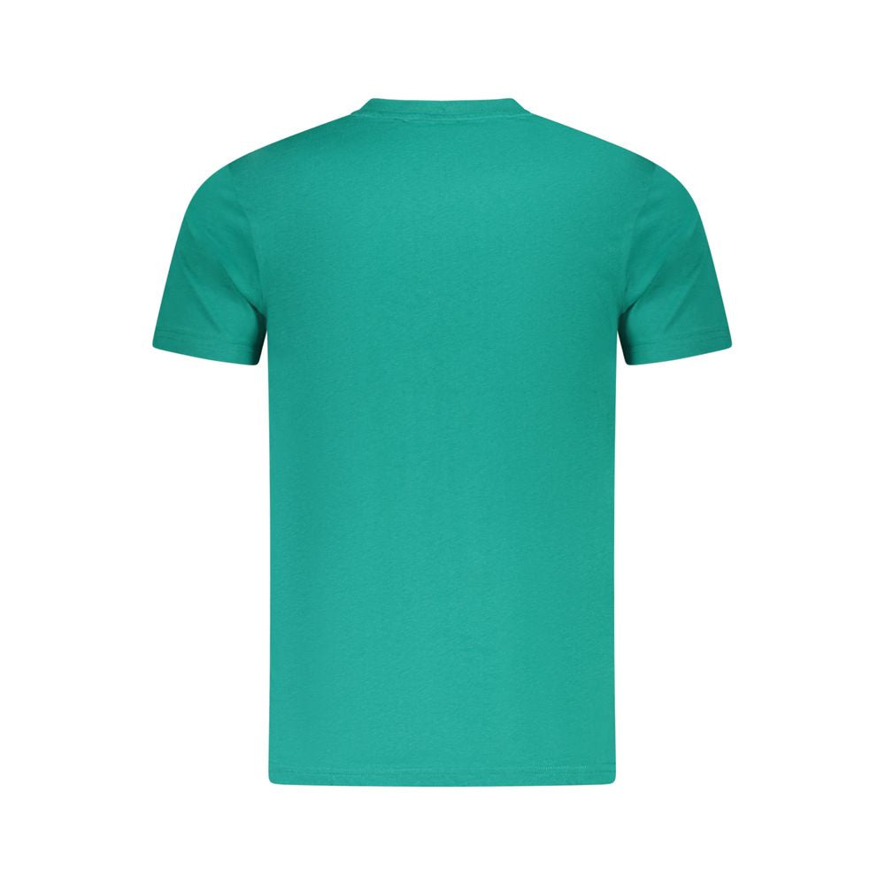T-shirt homme en coton vert Cavalli Class