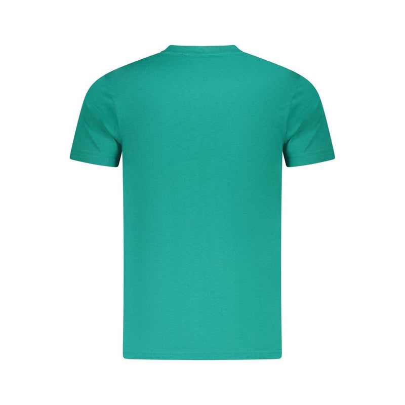 T-shirt homme en coton vert Cavalli Class