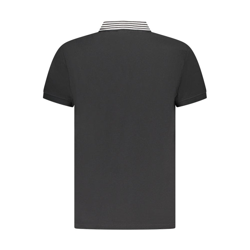 Polo homme en coton noir Cavalli Class