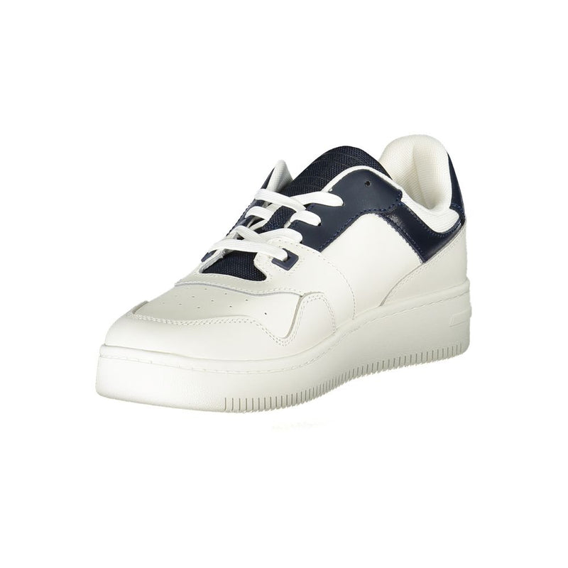 Tommy Hilfiger Blue Leather Men Sneaker - All-Day Comfort & Style