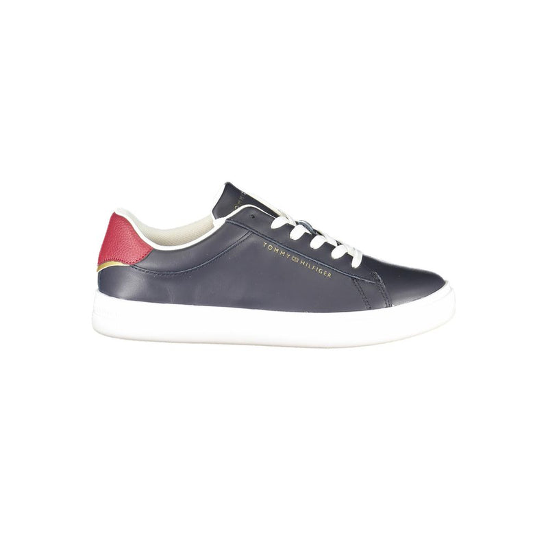 Tommy Hilfiger Blue Leather Women Sneaker - Stylish Comfort