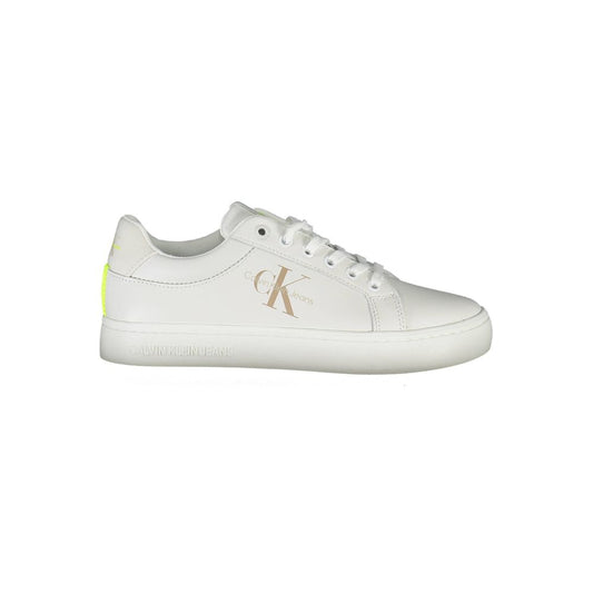 Calvin Klein White Leather Women Sneaker - Eco-Friendly Style