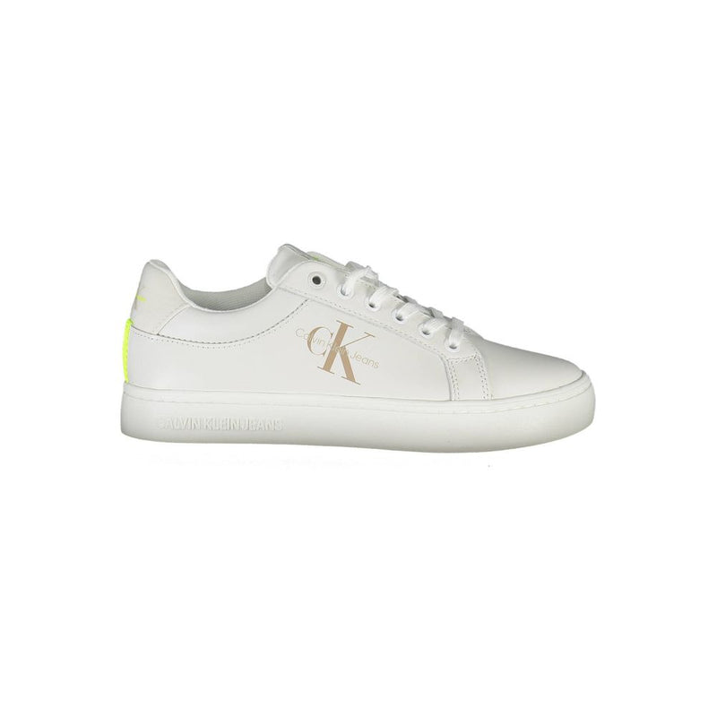 Calvin Klein White Leather Women Sneaker - Sustainable Style