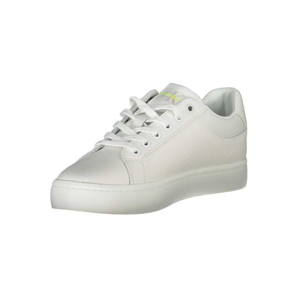 Calvin Klein White Leather Women Sneaker - Sustainable Style