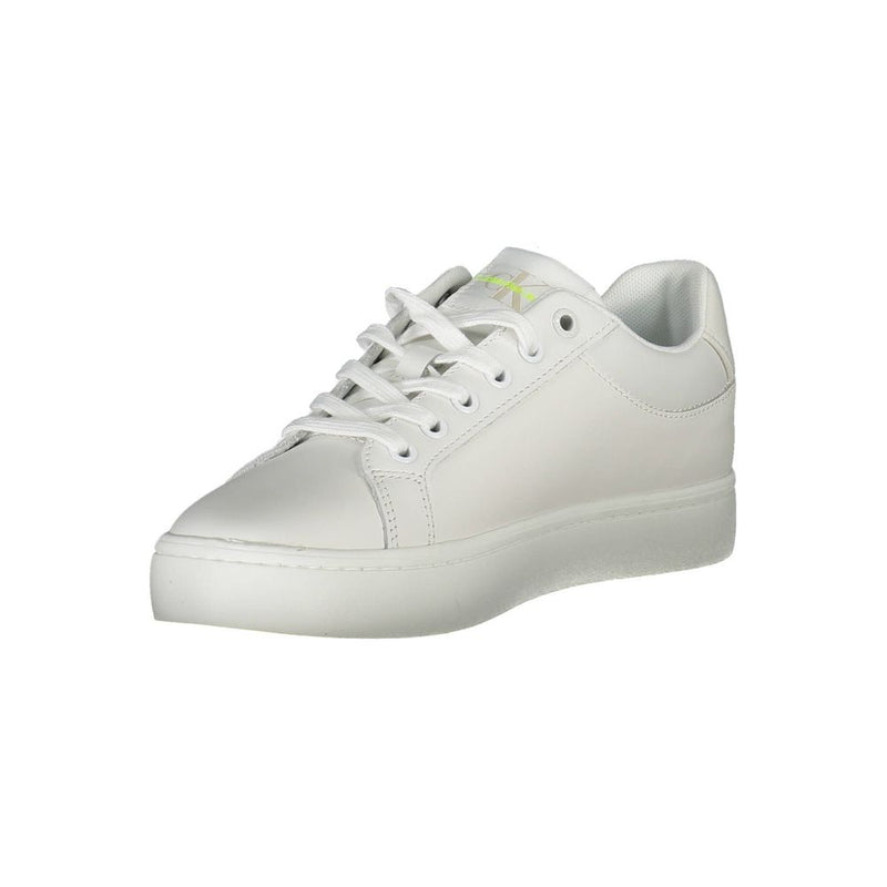 Calvin Klein White Leather Women Sneaker - Sustainable Style