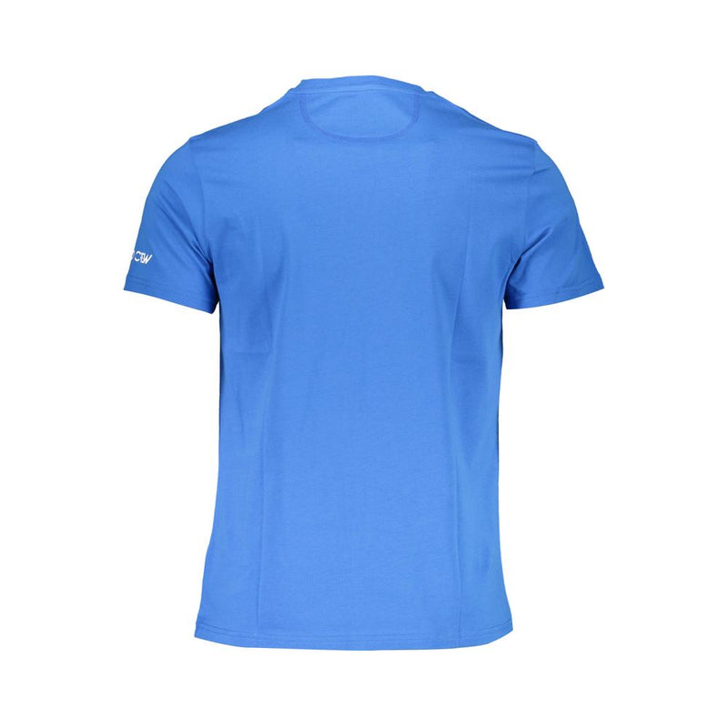 La Martina blauw katoenen heren T-shirt
