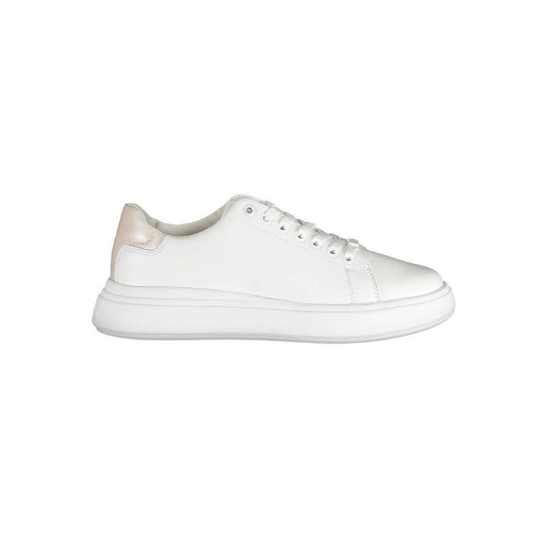 Calvin Klein White Leather Women Sneaker - Chic Urban Style