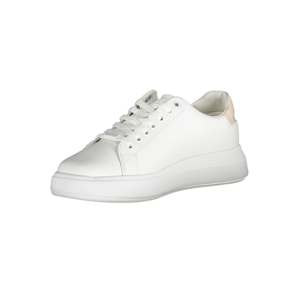 Calvin Klein White Leather Women Sneaker - Chic Urban Style