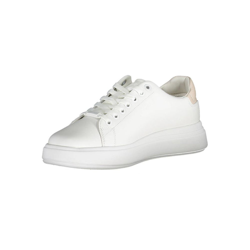 Calvin Klein White Leather Women Sneaker - Chic Urban Style