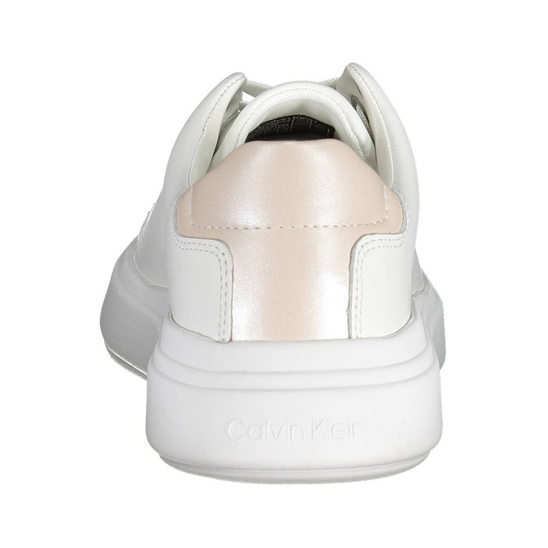 Calvin Klein White Leather Women Sneaker - Chic Urban Style