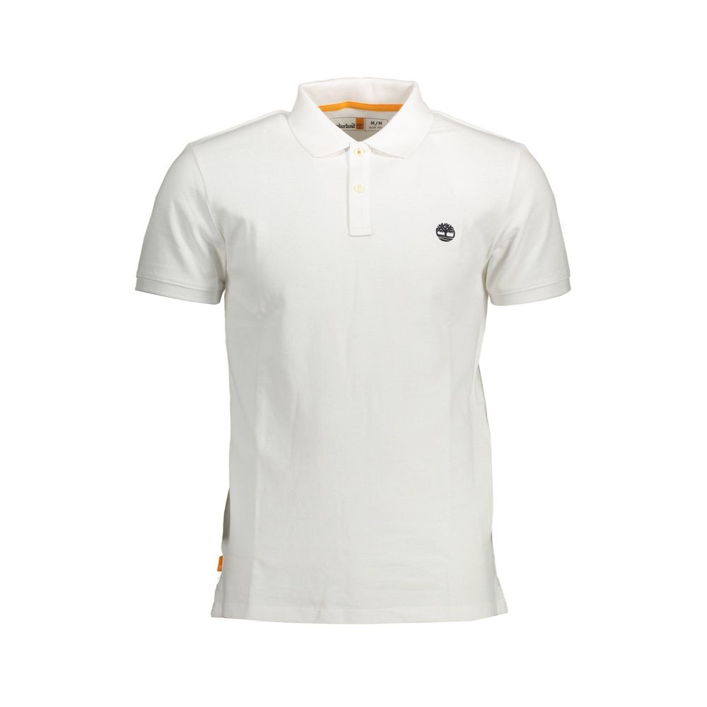 Polo homme en coton blanc Timberland