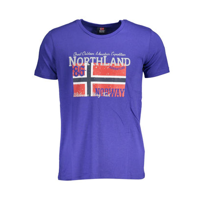 T-shirt homme en coton bleu, Norvège 1963