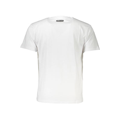 T-shirt homme en coton blanc Cavalli Class